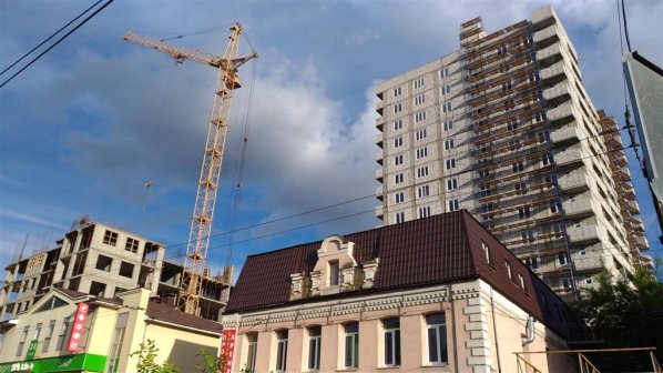 Ход строительства ЖК Панорама, литер 1 (по ул. Карла Маркса) на 21 июля 2017