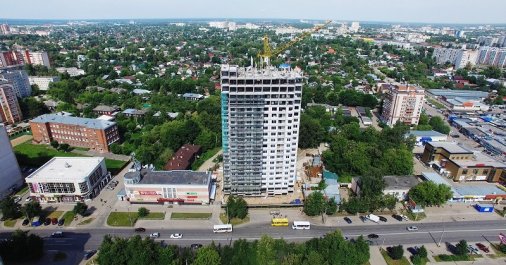 Ход строительства ЖК на ул. Б. Хмельницкого на 28 июля 2017