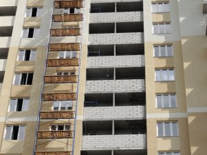 Ход строительства ЖК Панорама, литер 1 (по ул. Карла Маркса) на 6 августа 2017