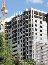 Ход строительства ЖК на ул. Б. Хмельницкого на 6 августа 2017