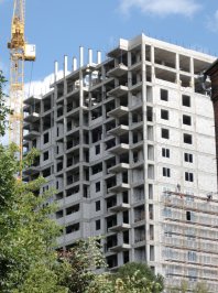 Ход строительства ЖК на ул. Б. Хмельницкого на 6 августа 2017