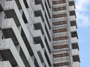 Ход строительства ЖК Панорама, литер 1 (по ул. Карла Маркса) на 17 августа 2017