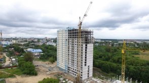 Ход строительства ЖК на ул. Наумова (литер 1) на 17 августа 2017