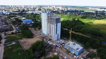 Ход строительства ЖК на ул. Наумова (литер 1) на 25 августа 2017