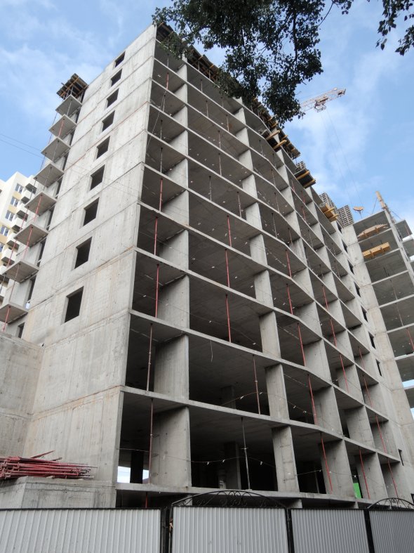 Ход строительства ЖК Панорама, литер 2 (по ул. Карла Маркса) на 3 сентября 2017