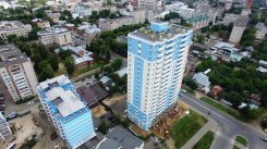Ход строительства ЖК Центральный (ул. Зеленая) на 24 августа 2017