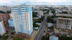 Ход строительства ЖК Центральный (ул. Зеленая) на 24 августа 2017
