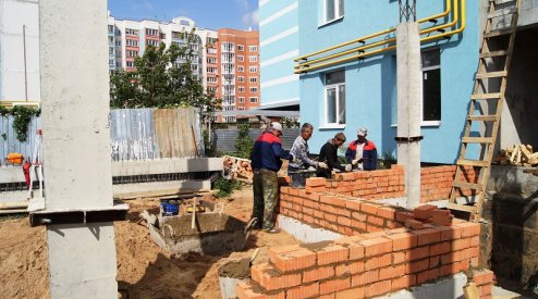 Ход строительства ЖК Центральный (ул. Зеленая) на 24 августа 2017