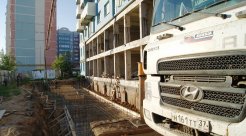 Ход строительства ЖК Центральный (ул. Зеленая) на 9 августа 2017
