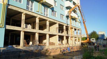 Ход строительства ЖК Центральный (ул. Зеленая) на 9 августа 2017
