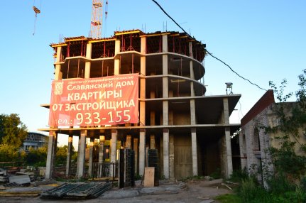 Ход строительства ЖК Шереметевская миля (ул. Профсоюзная) на 14 августа 2017