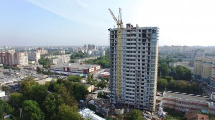 Ход строительства ЖК на ул. Б. Хмельницкого на 12 сентября 2017