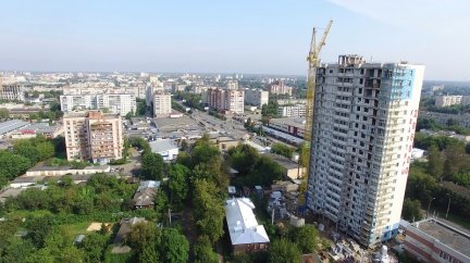 Ход строительства ЖК на ул. Б. Хмельницкого на 12 сентября 2017