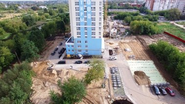 Ход строительства ЖК на ул. Наумова (литер 1) на 14 сентября 2017