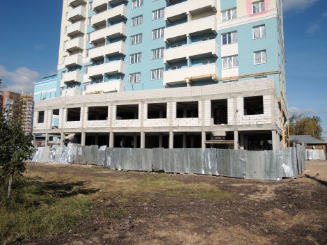 Ход строительства ЖК Центральный (ул. Зеленая) на 24 сентября 2017