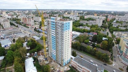 Ход строительства ЖК на ул. Б. Хмельницкого на 28 сентября 2017