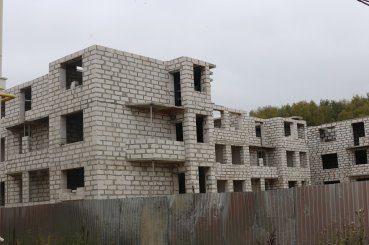 Ход строительства Микрорайон Новая Дерябиха, дом № 62 на 1 октября 2017