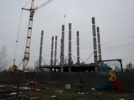 Ход строительства ЖК Аврора (Авдотьино, ул. Революционная) на 6 ноября 2017