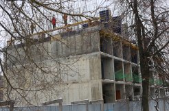 Ход строительства ЖК Каскад, литер 1 (ул. 2-я Полевая) на 6 декабря 2017