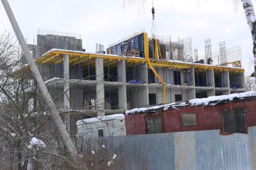 Ход строительства ЖК Каскад, литер 1 (ул. 2-я Полевая) на 6 декабря 2017