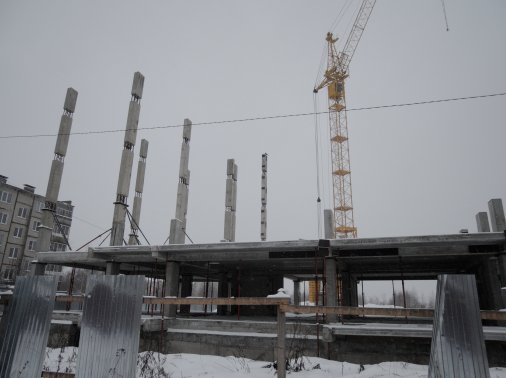 Ход строительства ЖК Аврора (Авдотьино, ул. Революционная) на 24 декабря 2017