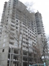Ход строительства ЖК Панорама, литер 2 (по ул. Карла Маркса) на 24 декабря 2017