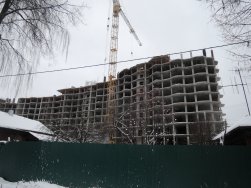 Ход строительства ЖК Шереметевская миля (ул. Профсоюзная) на 24 декабря 2017