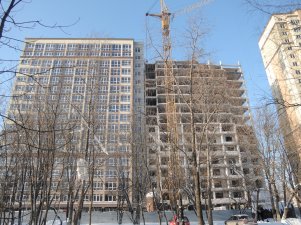 Ход строительства ЖК Новые Черемушки, Литер 2 (ул. Ленинградская) на 22 января 2018