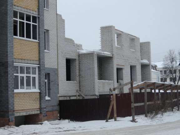Ход строительства Дом по пер. Белинского на 28 января 2018