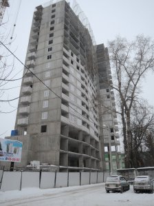 Ход строительства ЖК Панорама, литер 2 (по ул. Карла Маркса) на 29 января 2018