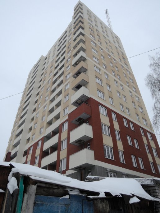 Ход строительства ЖК Панорама, литер 1 (по ул. Карла Маркса) на 29 января 2018