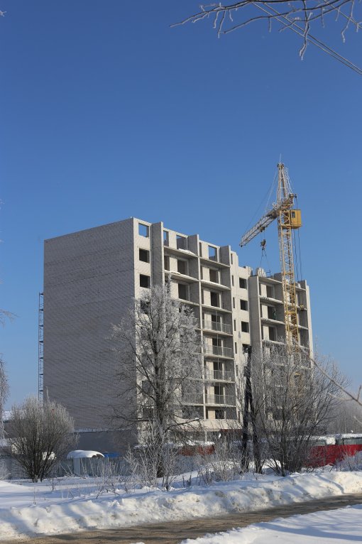 Ход строительства ЖК на ул. Отдельная (литер 2) на 14 февраля 2018