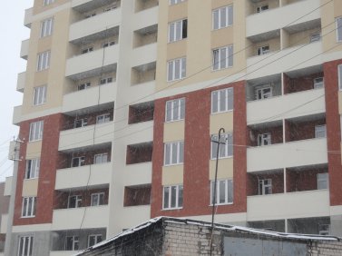Ход строительства ЖК Панорама, литер 1 (по ул. Карла Маркса) на 15 марта 2018