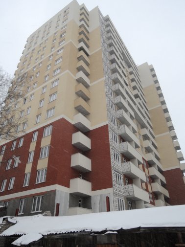 Ход строительства ЖК Панорама, литер 1 (по ул. Карла Маркса) на 15 марта 2018