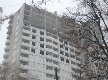 Ход строительства ЖК Панорама, литер 2 (по ул. Карла Маркса) на 15 марта 2018