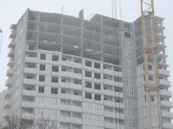 Ход строительства ЖК Панорама, литер 2 (по ул. Карла Маркса) на 15 марта 2018