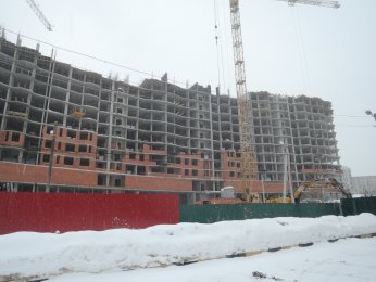 Ход строительства ЖК Шереметевская миля (ул. Профсоюзная) на 15 марта 2018
