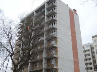 Ход строительства Дом эконом класса по ул. Менделеева (3 этап) на 1 апреля 2018