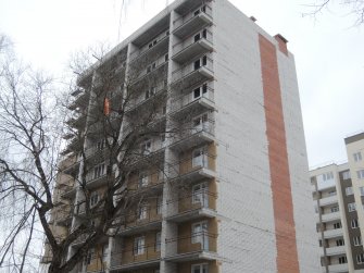 Ход строительства Дом эконом класса по ул. Менделеева (3 этап) на 1 апреля 2018