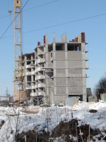 Ход строительства ЖК Заречье на 4 апреля 2018