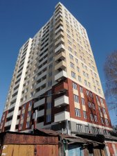 Ход строительства ЖК Панорама, литер 1 (по ул. Карла Маркса) на 5 апреля 2018