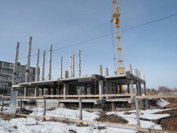 Ход строительства ЖК Аврора (Авдотьино, ул. Революционная) на 8 апреля 2018