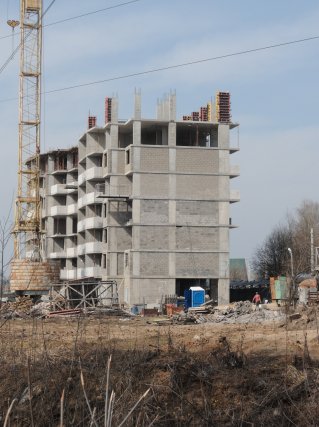 Ход строительства ЖК Заречье на 17 апреля 2018