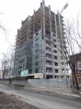 Ход строительства ЖК Высотка на Зеленой (ул. Зеленая) на 22 апреля 2018