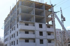 Ход строительства ЖК Каскад, литер 1 (ул. 2-я Полевая) на 23 апреля 2018