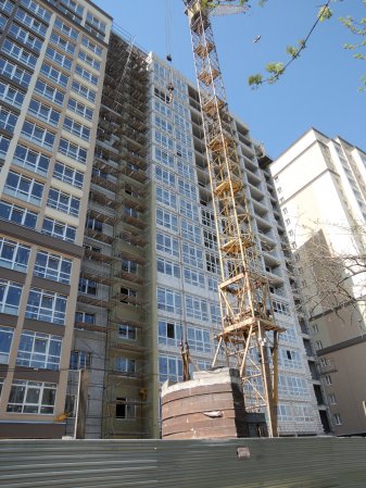 Ход строительства ЖК Новые Черемушки, Литер 2 (ул. Ленинградская) на 12 мая 2018