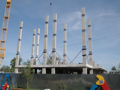 Ход строительства ЖК Аврора (Авдотьино, ул. Революционная) на 13 мая 2018