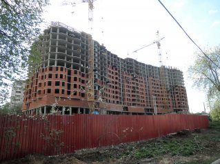 Ход строительства ЖК Шереметевская миля (ул. Профсоюзная) на 14 мая 2018
