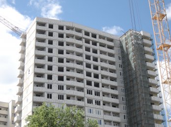 Ход строительства ЖК Панорама, литер 2 (по ул. Карла Маркса) на 25 мая 2018