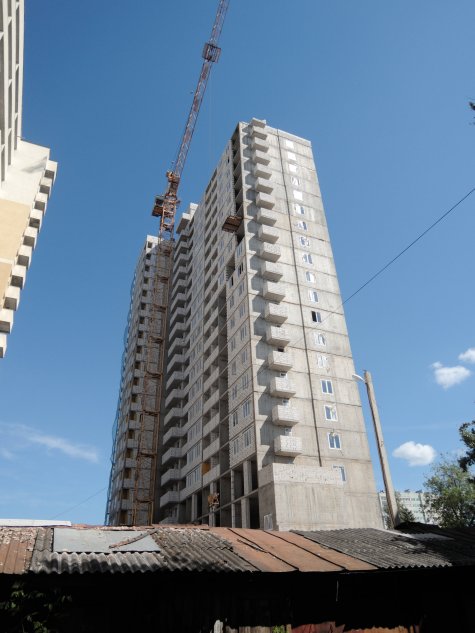 Ход строительства ЖК Панорама, литер 2 (по ул. Карла Маркса) на 27 июня 2018